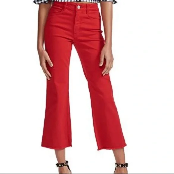 Maje red jeans wide leg - Picture 10 of 10